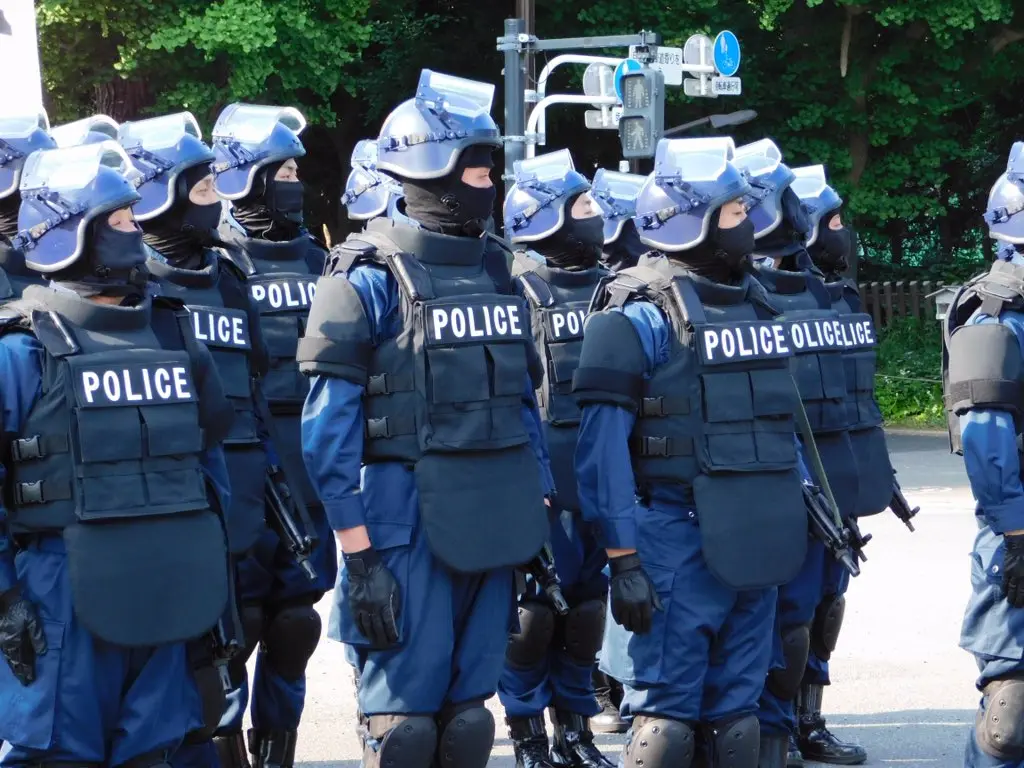 警視庁機動隊の緊急時初動対応部隊(ERT)画像