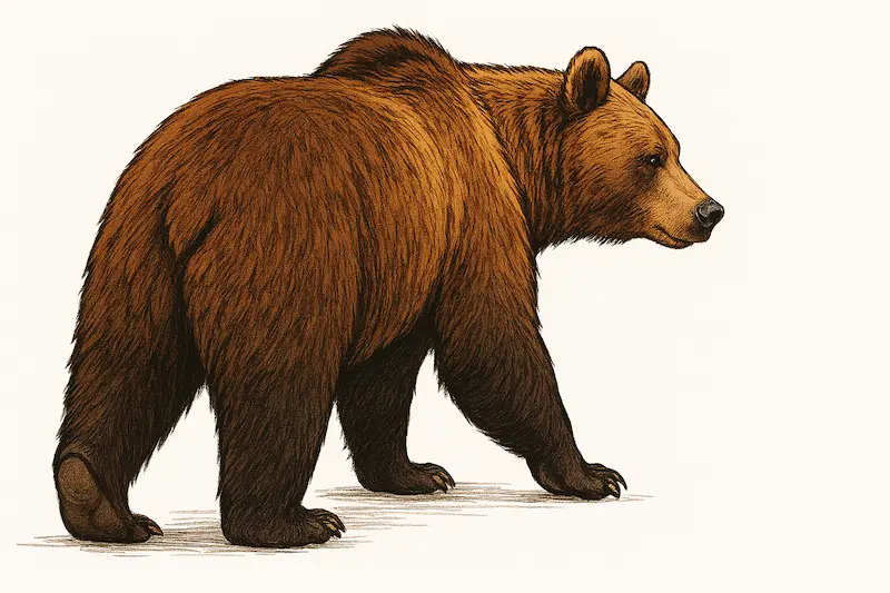ヒグマイラスト画像