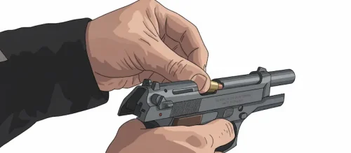 ベレッタ92FSイラスト画像