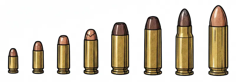 拳銃弾イラスト画像