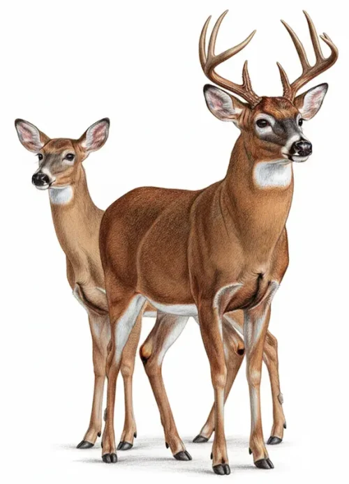 オジロジカ画像