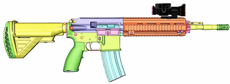 ドットサイト搭載位置イメージ画像