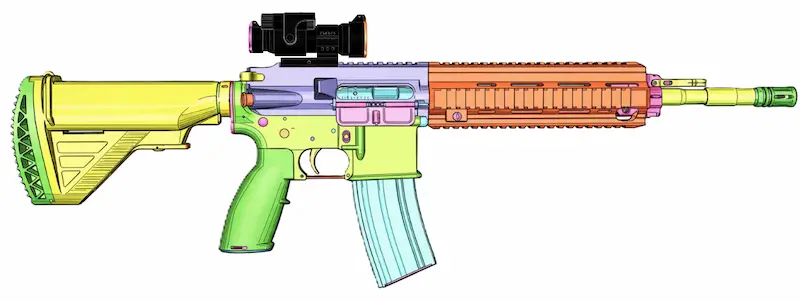 ドットサイト搭載位置イメージ画像