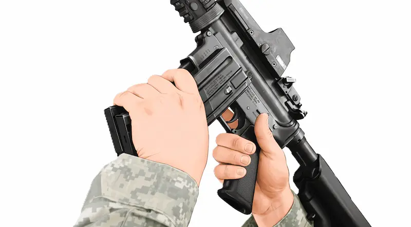 ライフル射撃姿勢イラスト