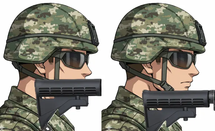 ライフル射撃姿勢イラスト