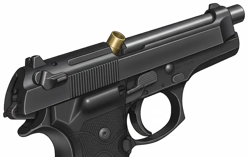 ベレッタ92FSジャムイラスト画像