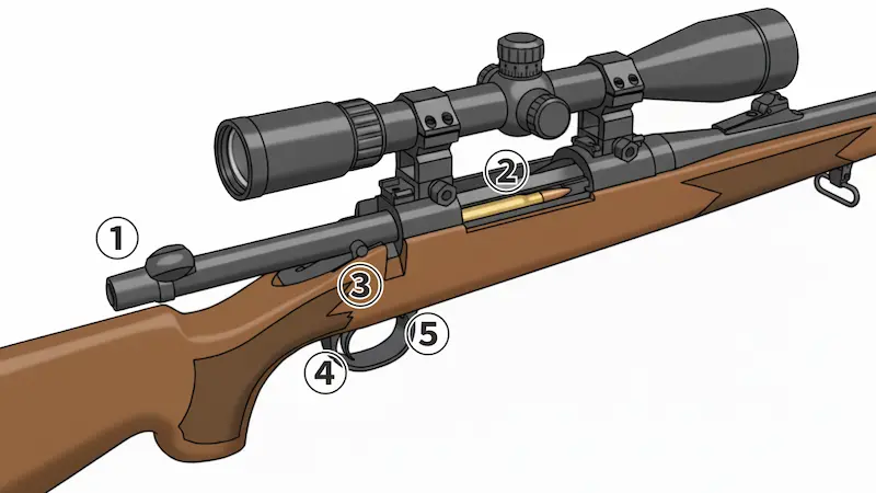 レミントンM700操作方法説明画像