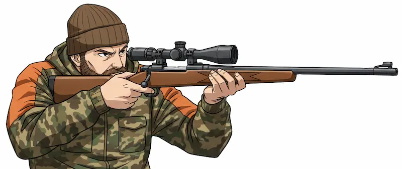 ボルトアクションライフル射撃イメージ画像