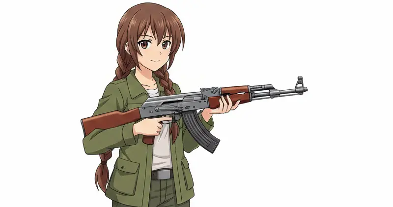 AK47イメージイラスト画像