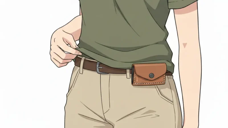 カートリッジポーチ着用イメージ画像