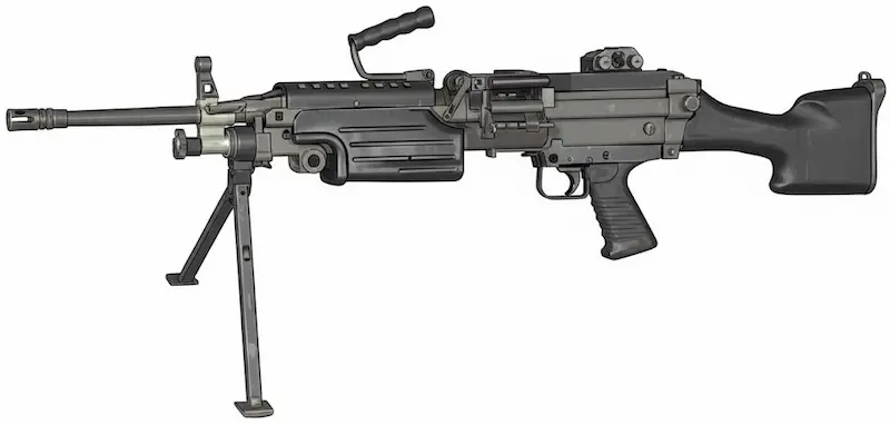 M249ライトマシンガンイメージ画像