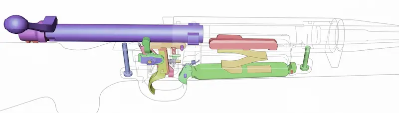 レミントンM700構造解説画像