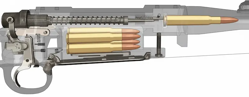 レミントンM700構造解説画像