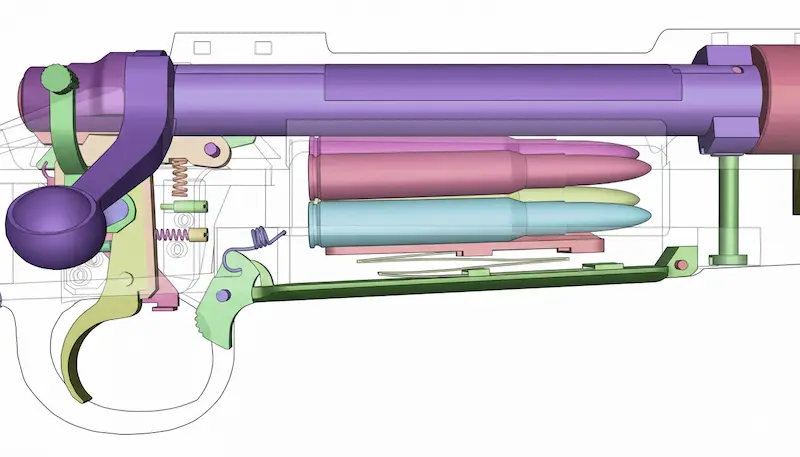レミントンM700構造解説画像