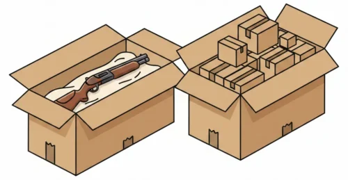 ショットガンと弾薬のイメージ画像