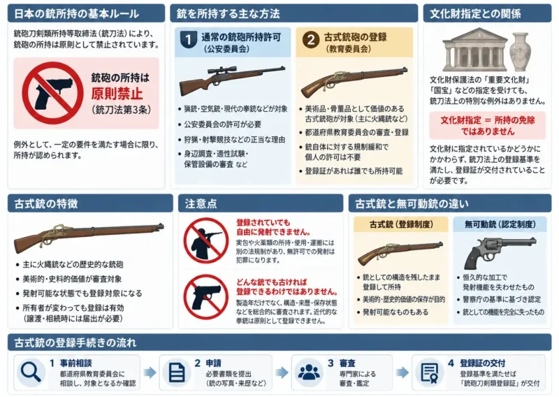 古式銃要点まとめ画像