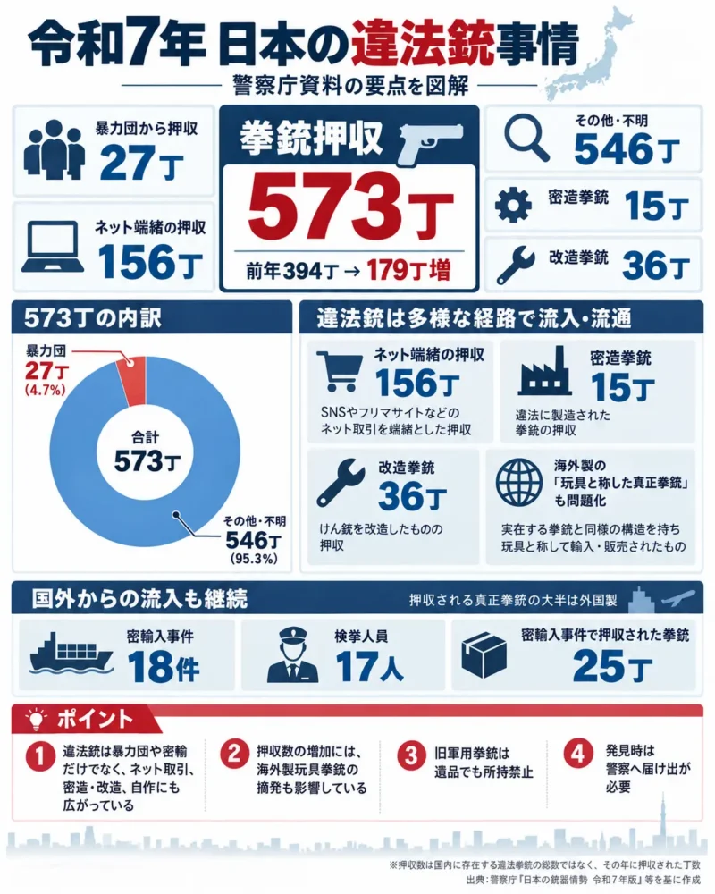 日本の違法銃事情