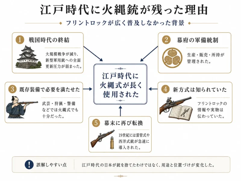 江戸時代に火縄銃が残った理由