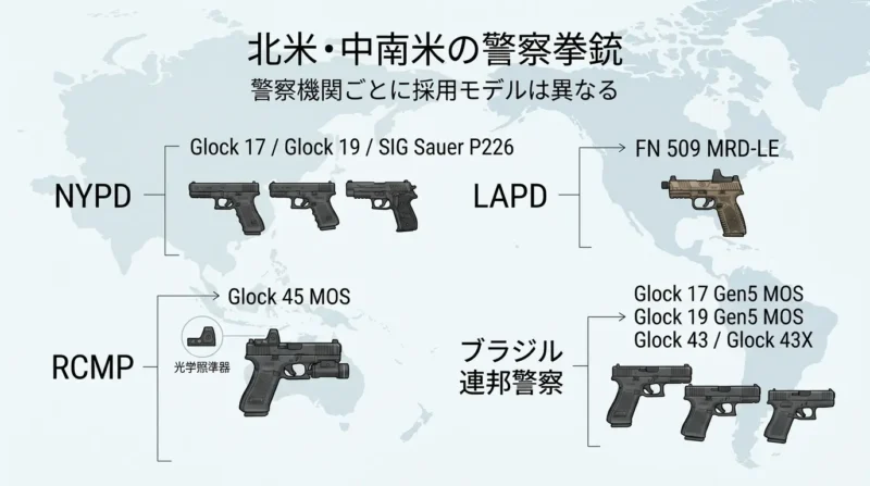 北米の警察拳銃